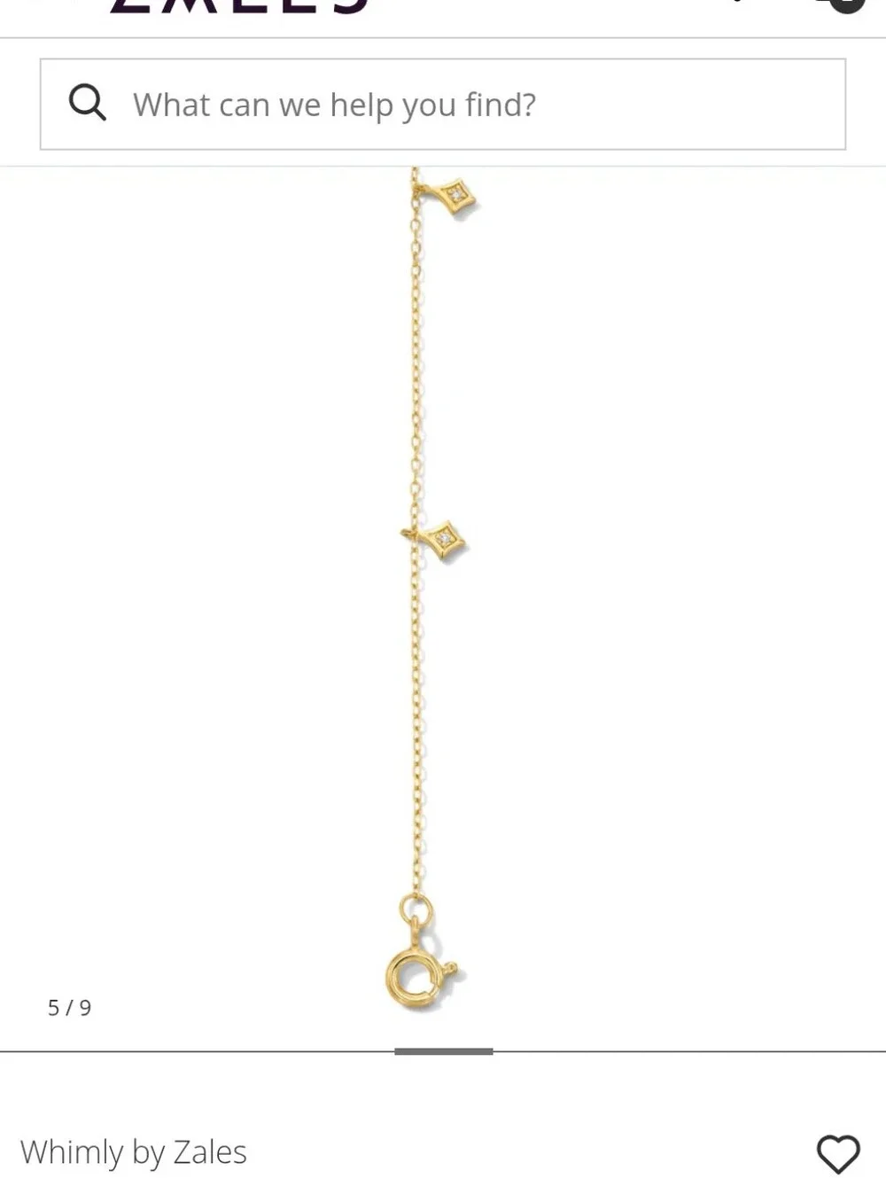 Lab-Grown Diamond-Accent Rhombus Dangle Station Bracelet